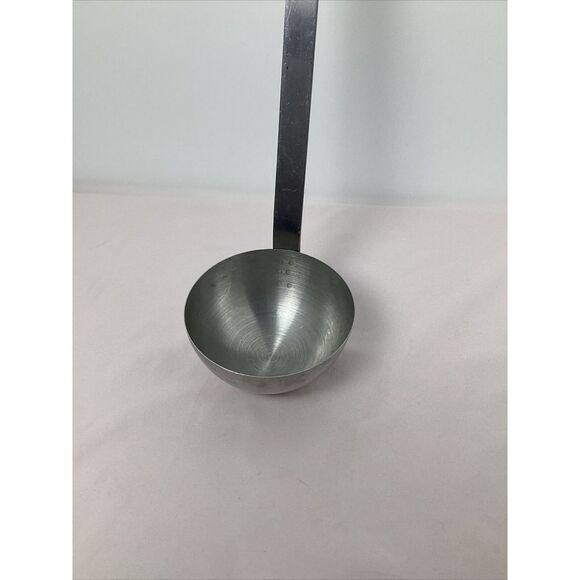 Vintage Brand Ware Ladle 15" 6oz Curve Handle Stainless Steel Made In The USA - Picture 4 of 7